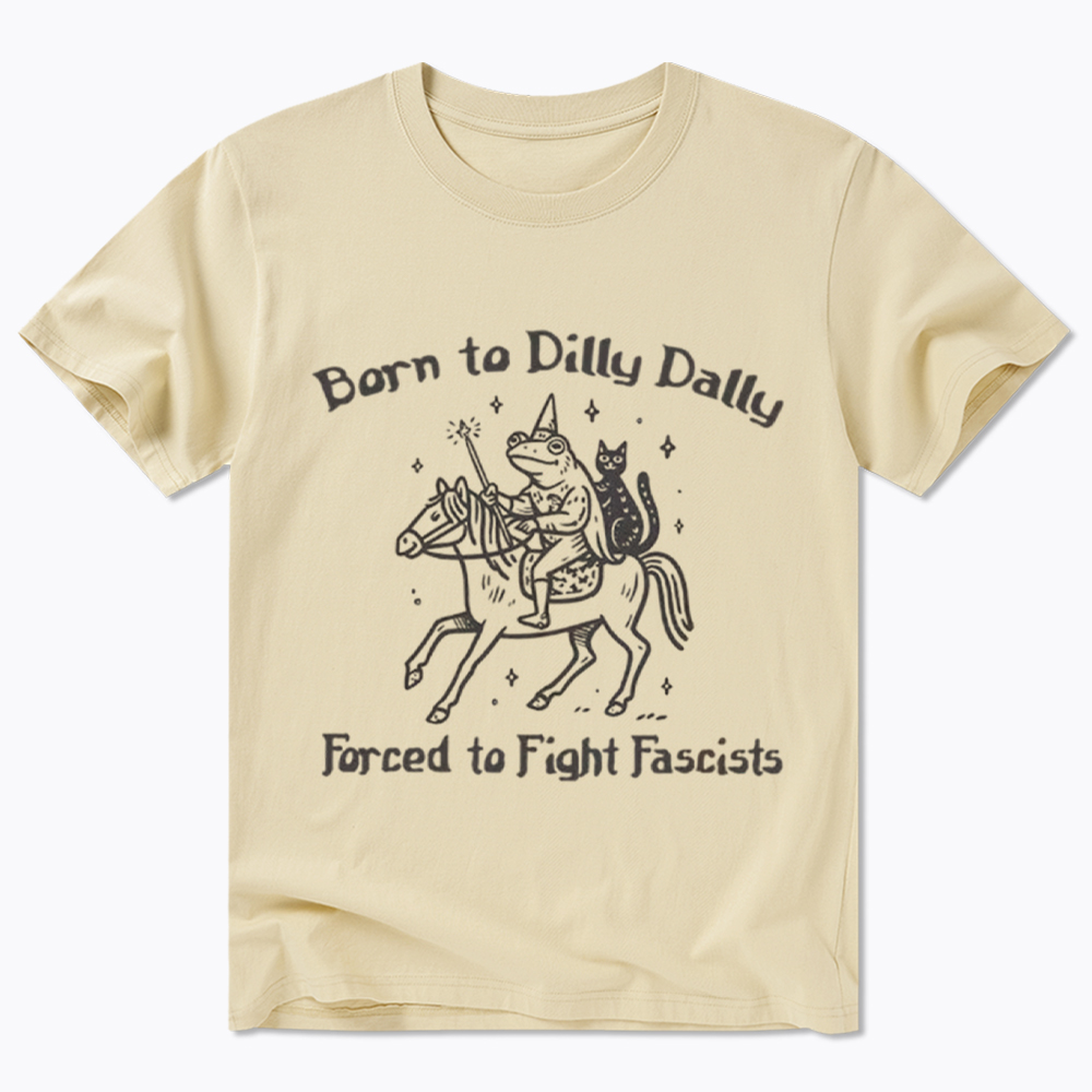 Born to Dilly Dally Funny Medieval Frog Classic T-Shirt