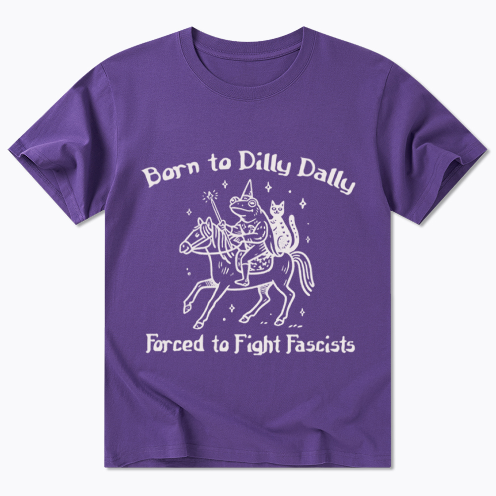 Born to Dilly Dally Funny Medieval Frog Classic T-Shirt