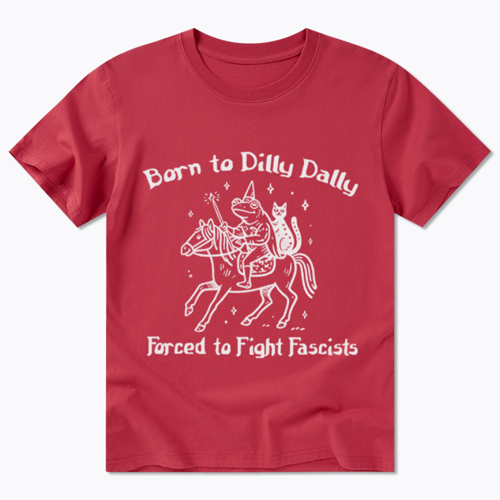 Born to Dilly Dally Funny Medieval Frog Classic T-Shirt