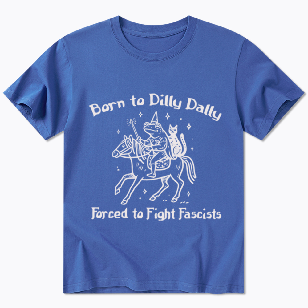 Born to Dilly Dally Funny Medieval Frog Classic T-Shirt