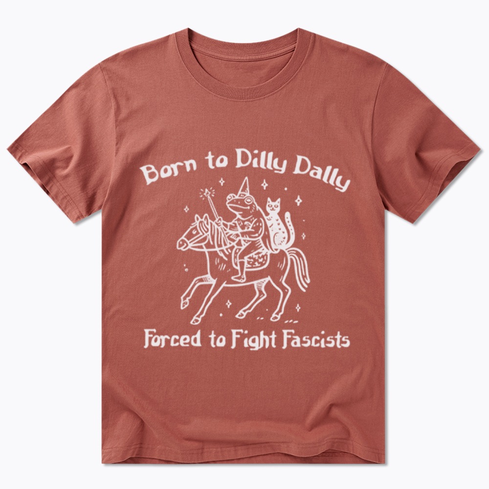 Born to Dilly Dally Funny Medieval Frog Classic T-Shirt