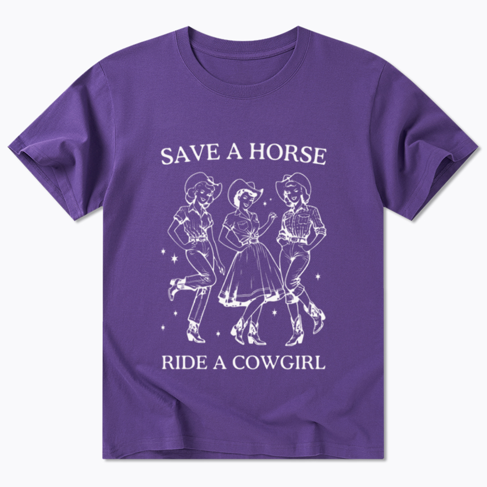Save A Horse Ride A Cowgirl Classic T-Shirt
