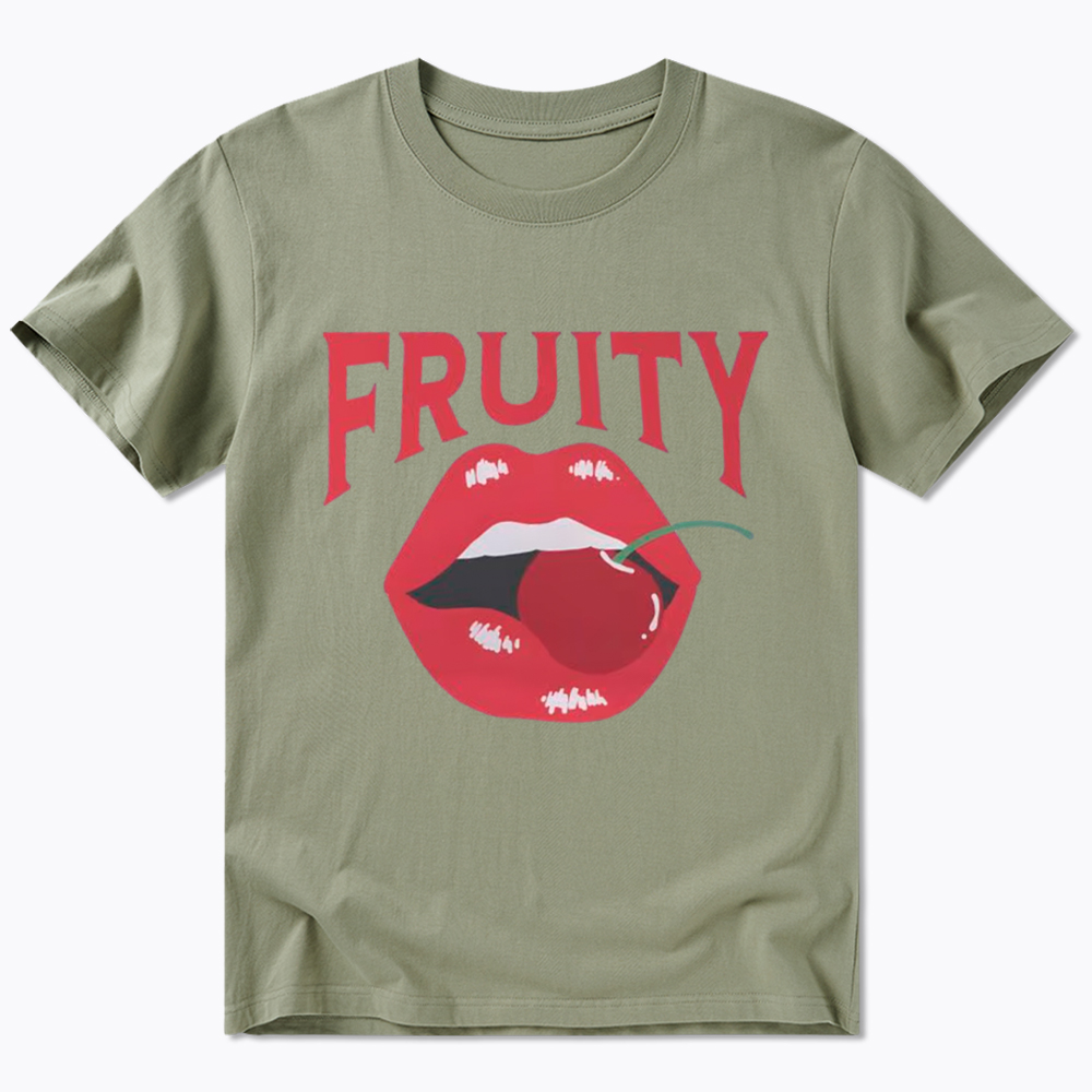 Fruity Lips Red Cherry Classic T-Shirt