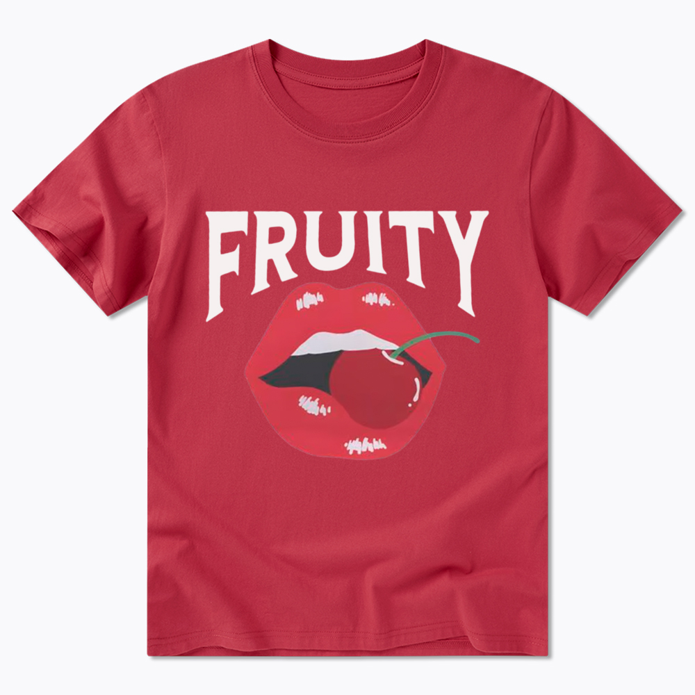 Fruity Lips Red Cherry Classic T-Shirt