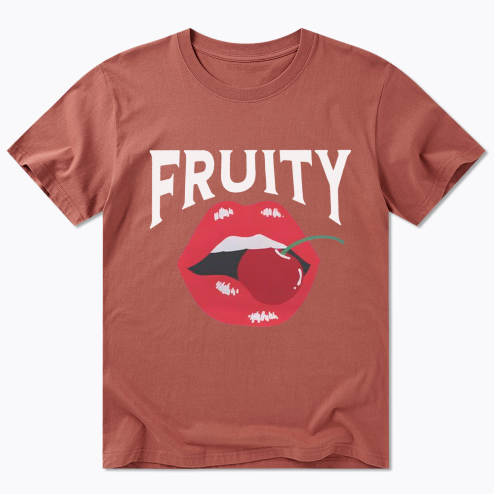 Fruity Lips Red Cherry Classic T-Shirt