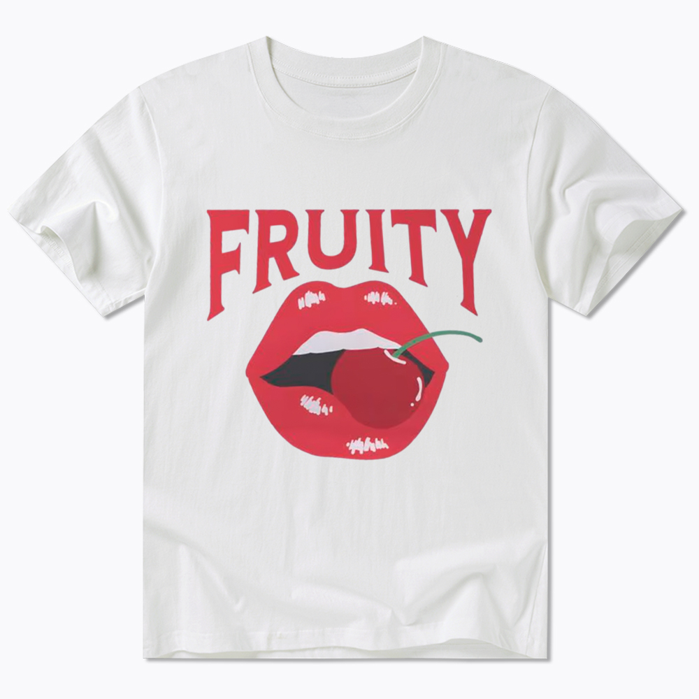 Fruity Lips Red Cherry Classic T-Shirt