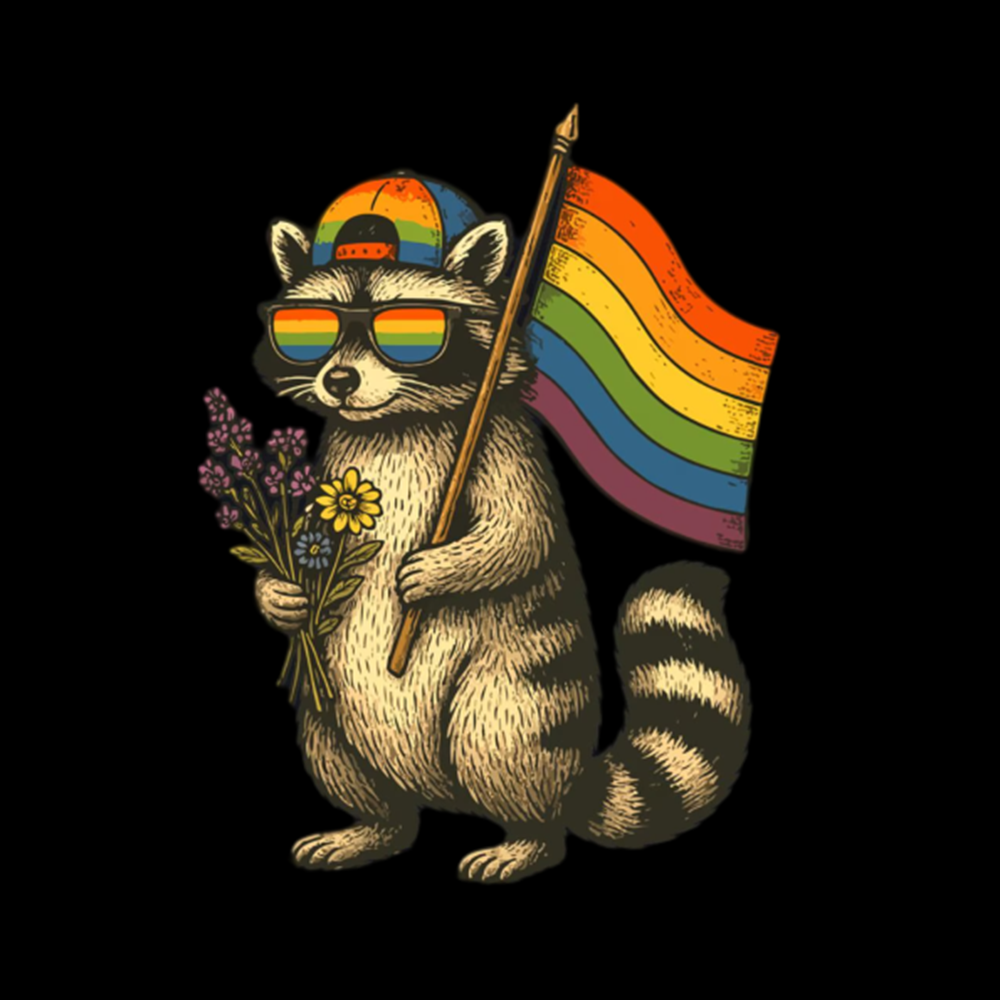 Raccoon Gay Pride Classic T-Shirt