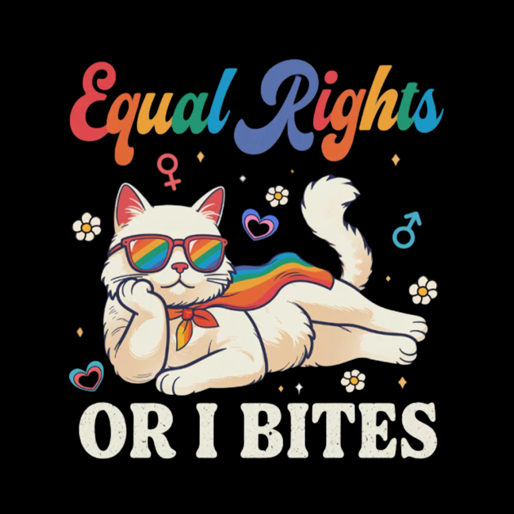 Equal Rights Or I Bites Cat Classic T-Shirt