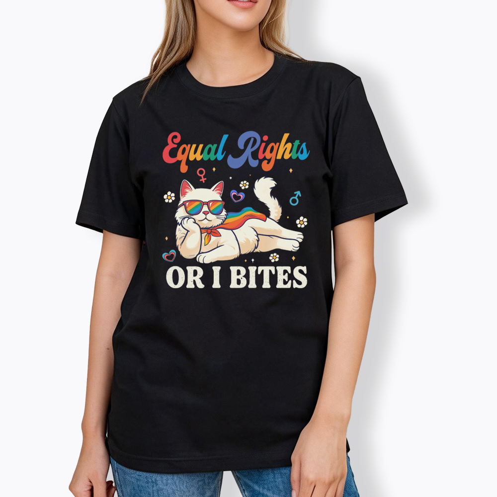 Equal Rights Or I Bites Cat Classic T-Shirt