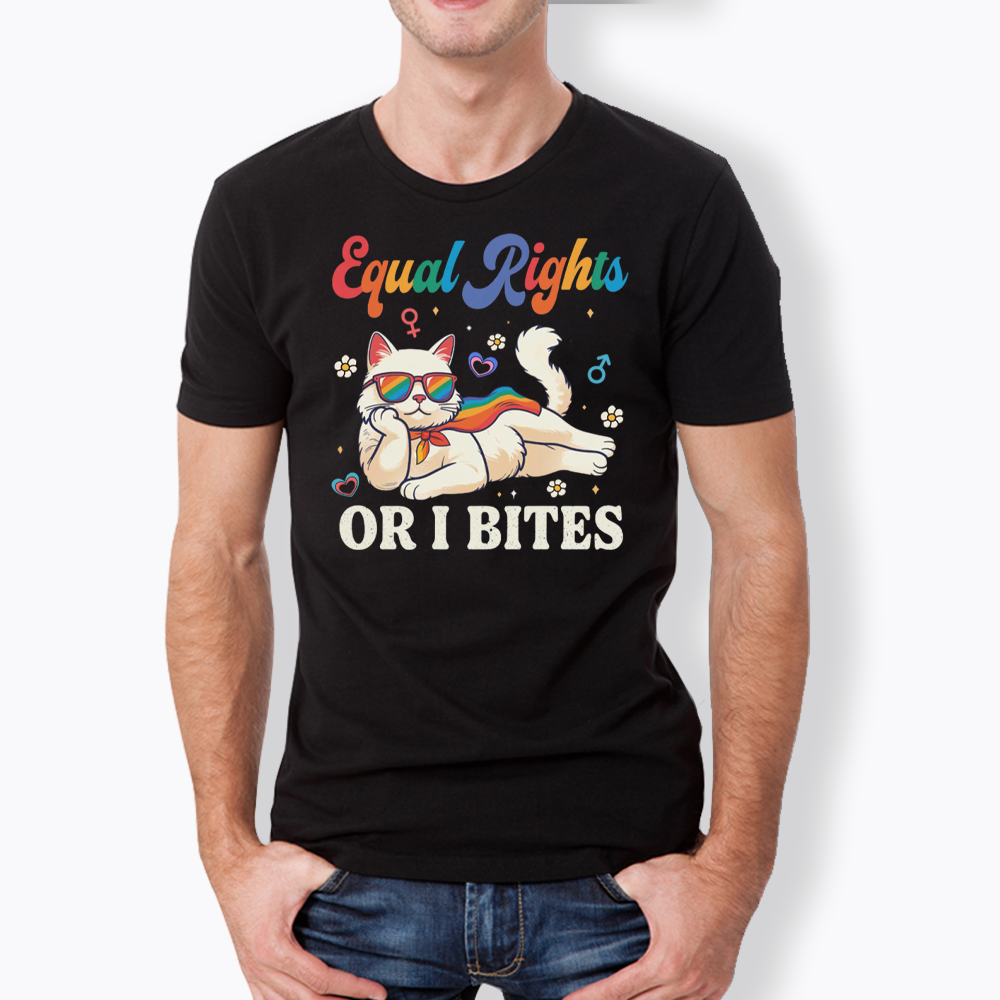 Equal Rights Or I Bites Cat Classic T-Shirt