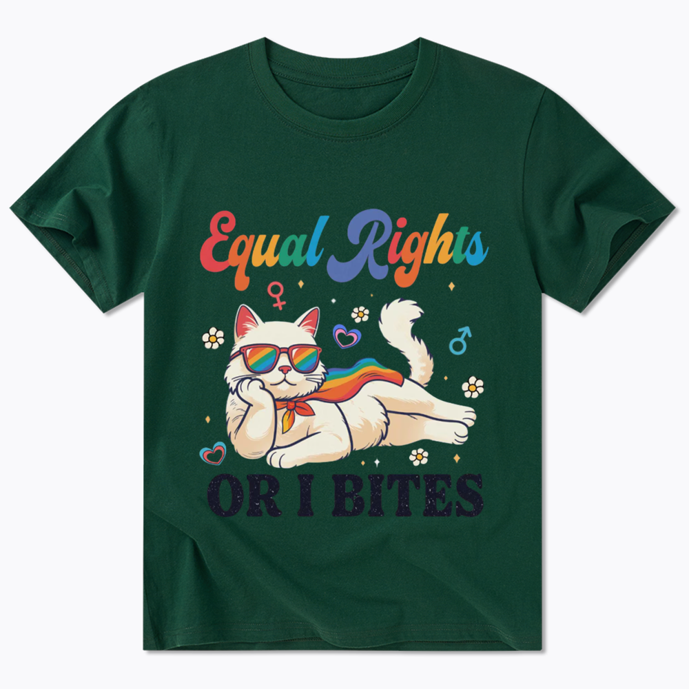 Equal Rights Or I Bites Cat Classic T-Shirt