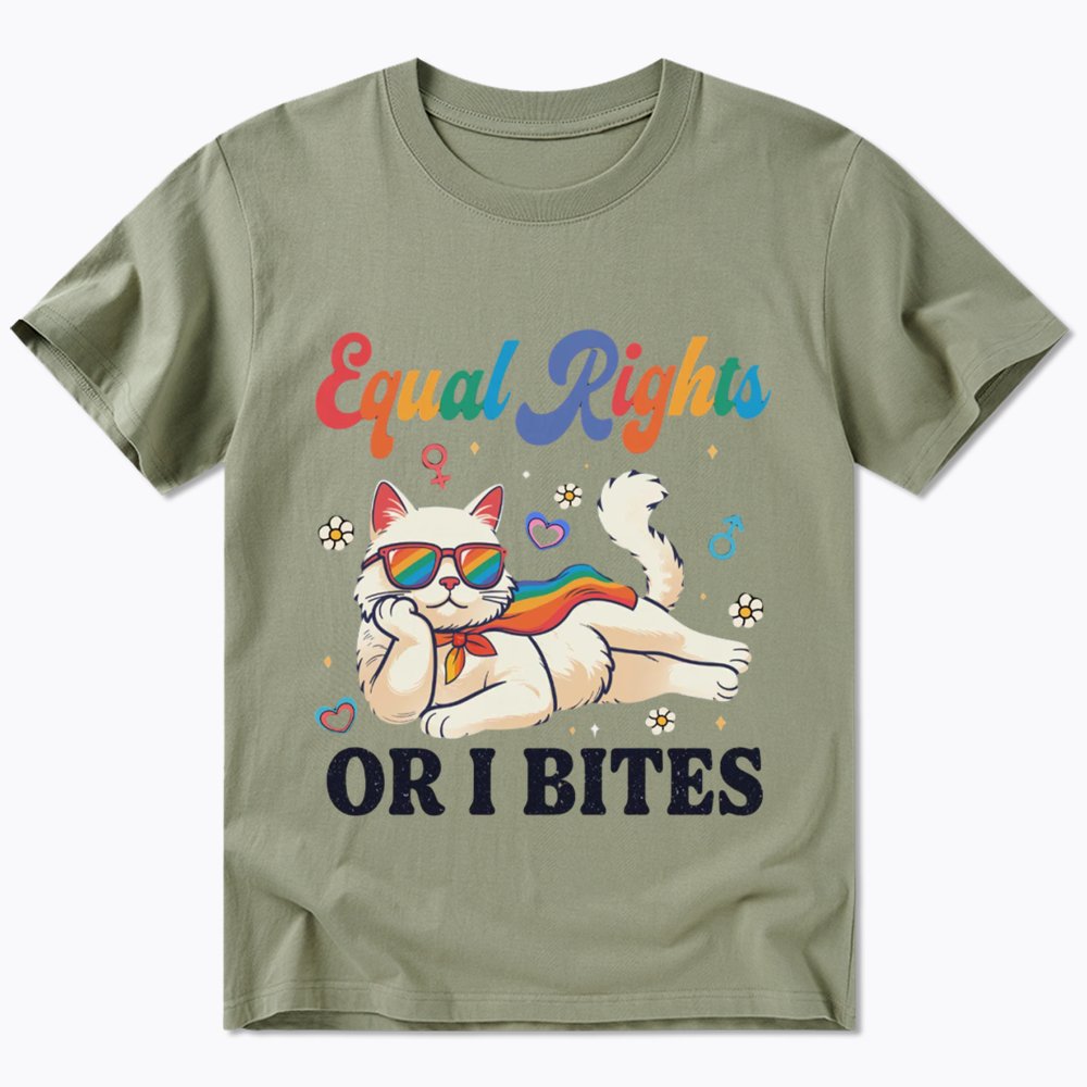 Equal Rights Or I Bites Cat Classic T-Shirt