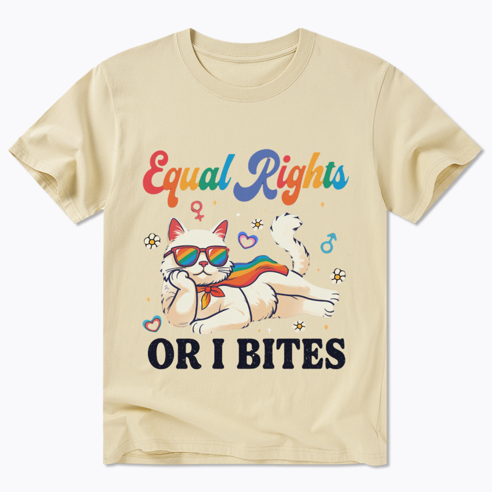 Equal Rights Or I Bites Cat Classic T-Shirt