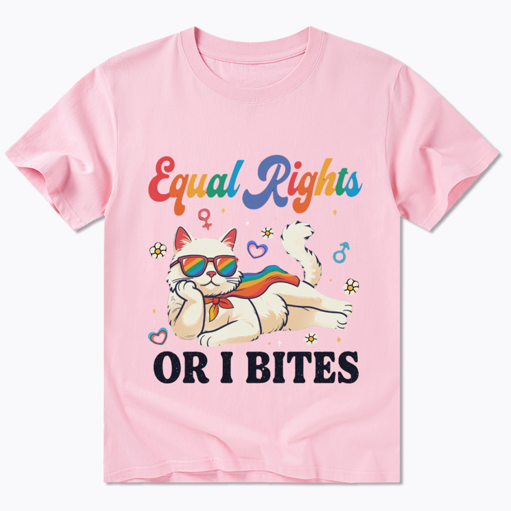 Equal Rights Or I Bites Cat Classic T-Shirt