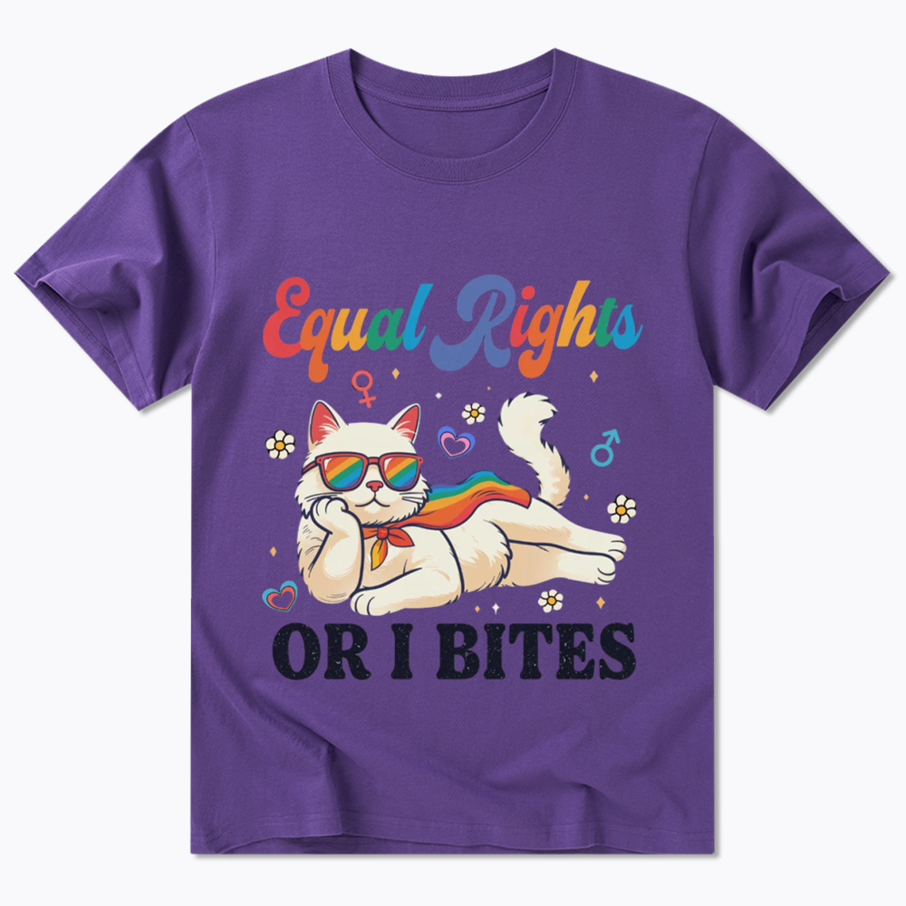 Equal Rights Or I Bites Cat Classic T-Shirt
