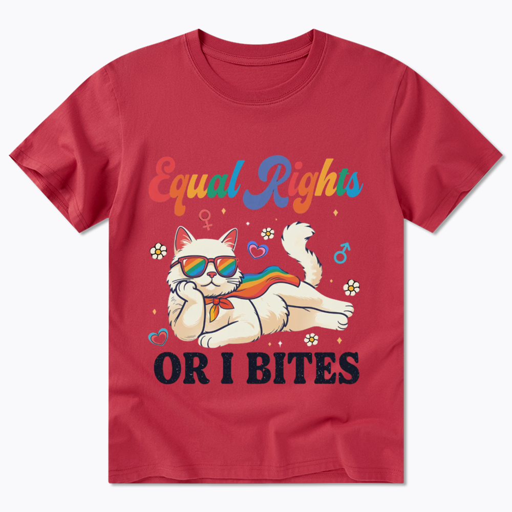 Equal Rights Or I Bites Cat Classic T-Shirt