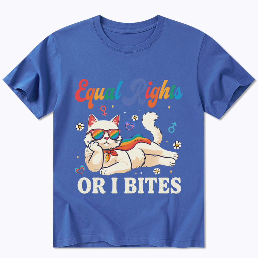 Equal Rights Or I Bites Cat Classic T-Shirt