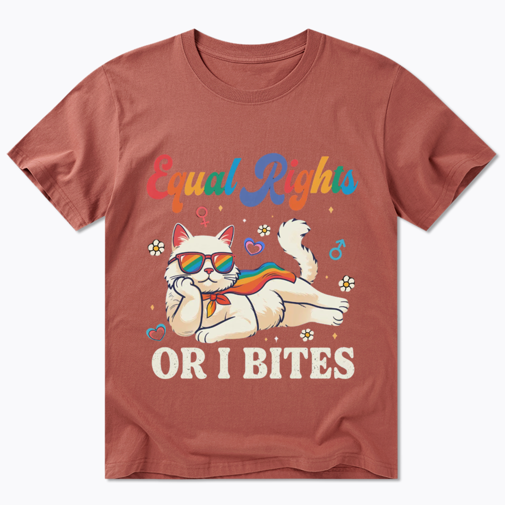 Equal Rights Or I Bites Cat Classic T-Shirt