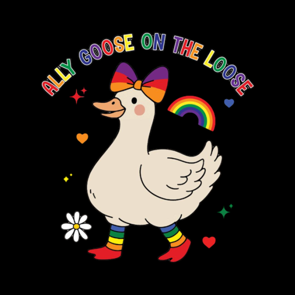 Ally Goose On The Loose V-Neck Classic T-Shirt