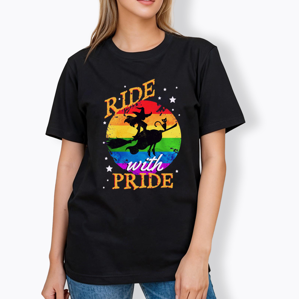 Ride with Pride Rainbow Classic T-Shirt