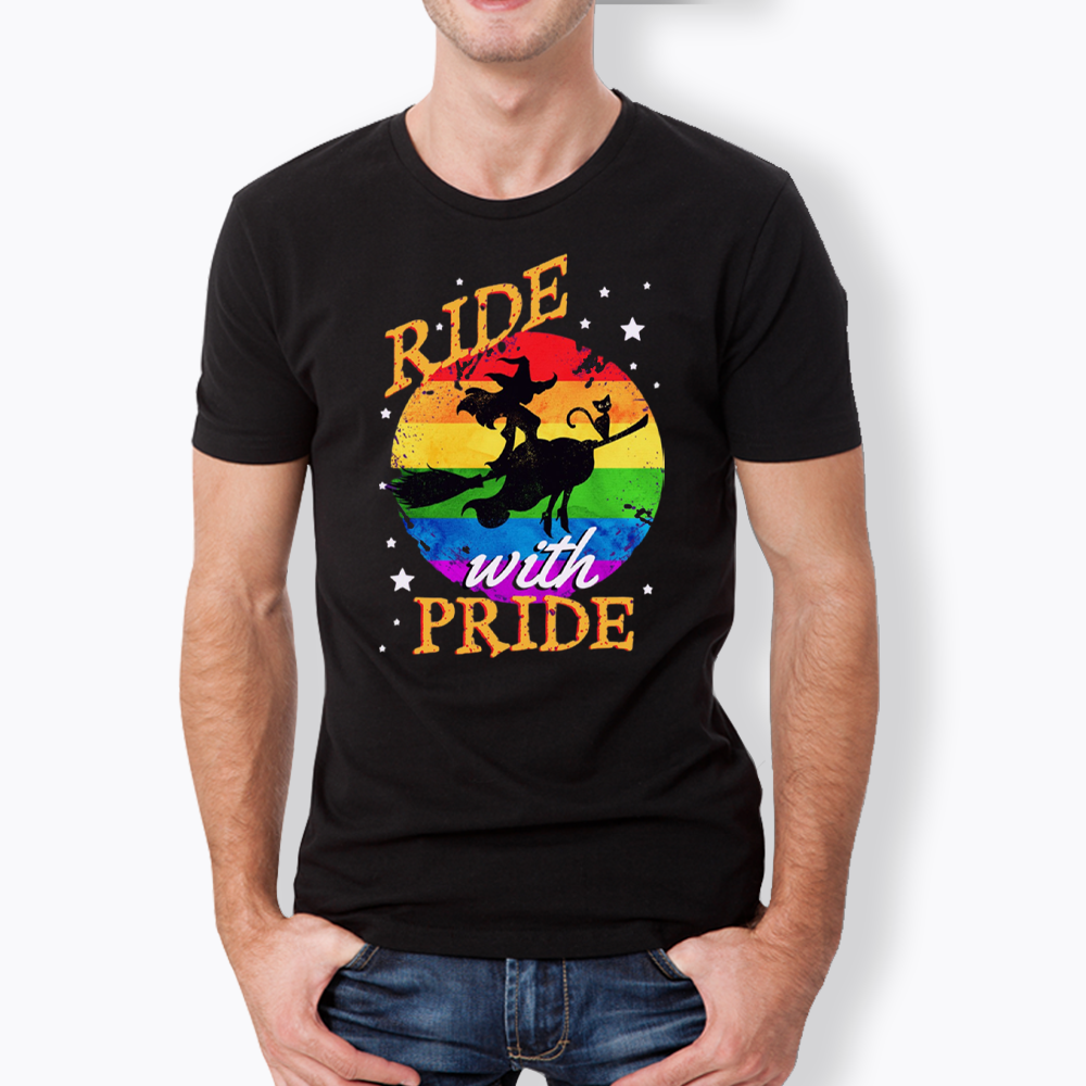 Ride with Pride Rainbow Classic T-Shirt