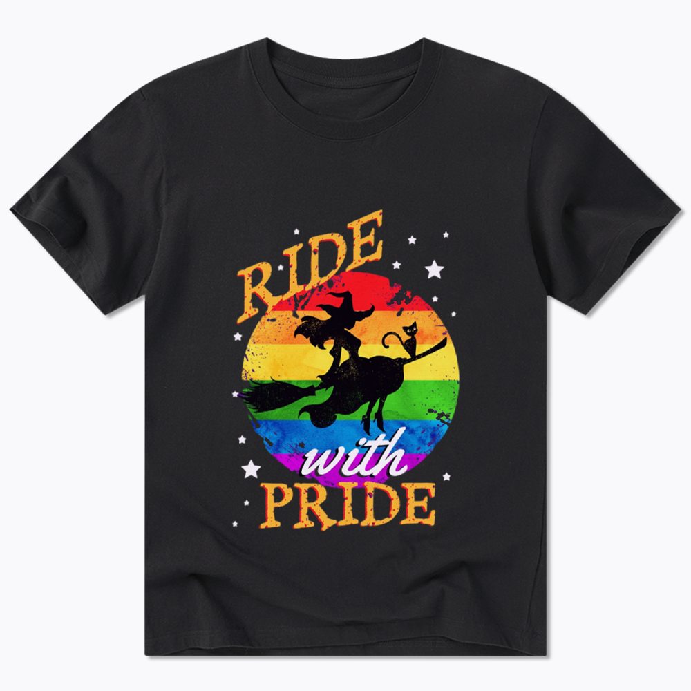 Ride with Pride Rainbow Classic T-Shirt