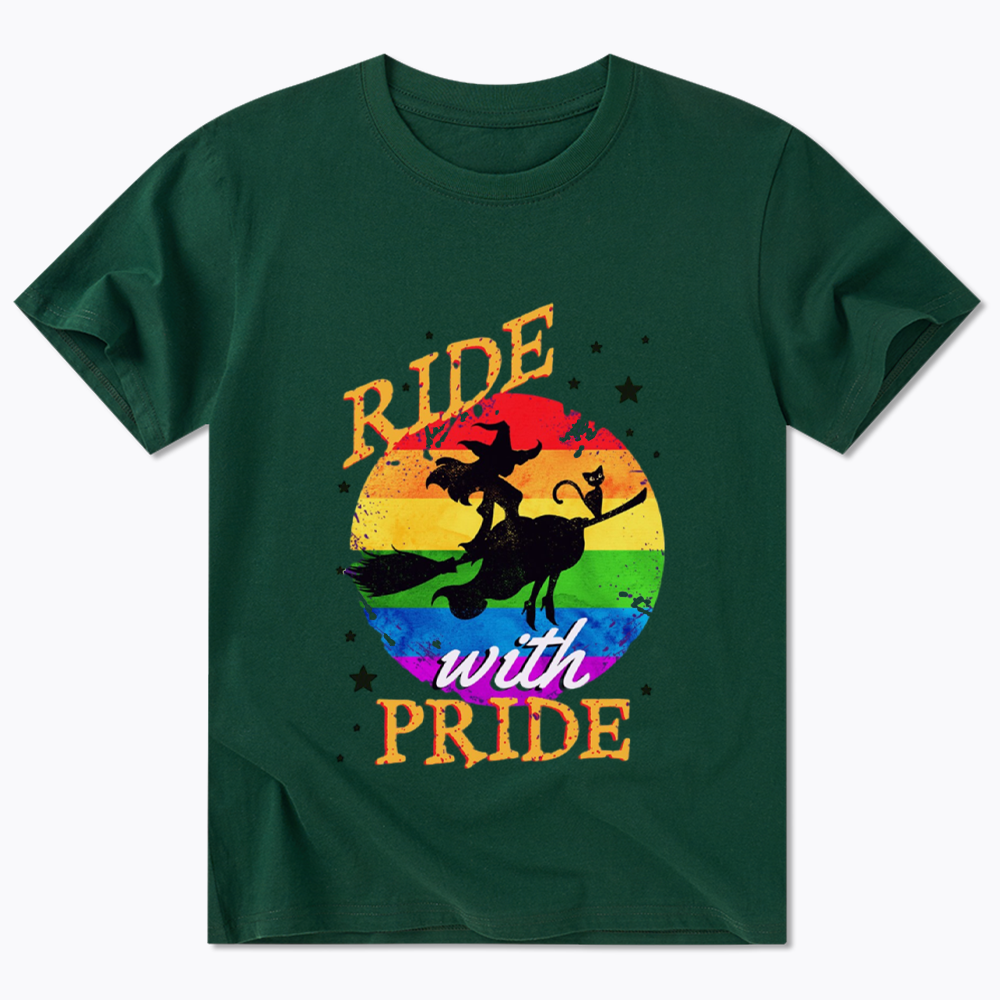 Ride with Pride Rainbow Classic T-Shirt