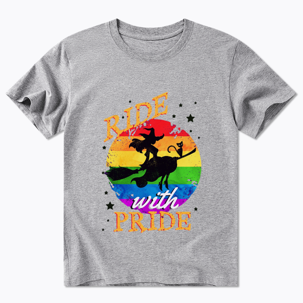 Ride with Pride Rainbow Classic T-Shirt