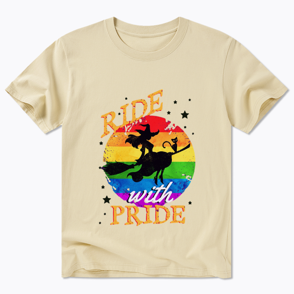 Ride with Pride Rainbow Classic T-Shirt