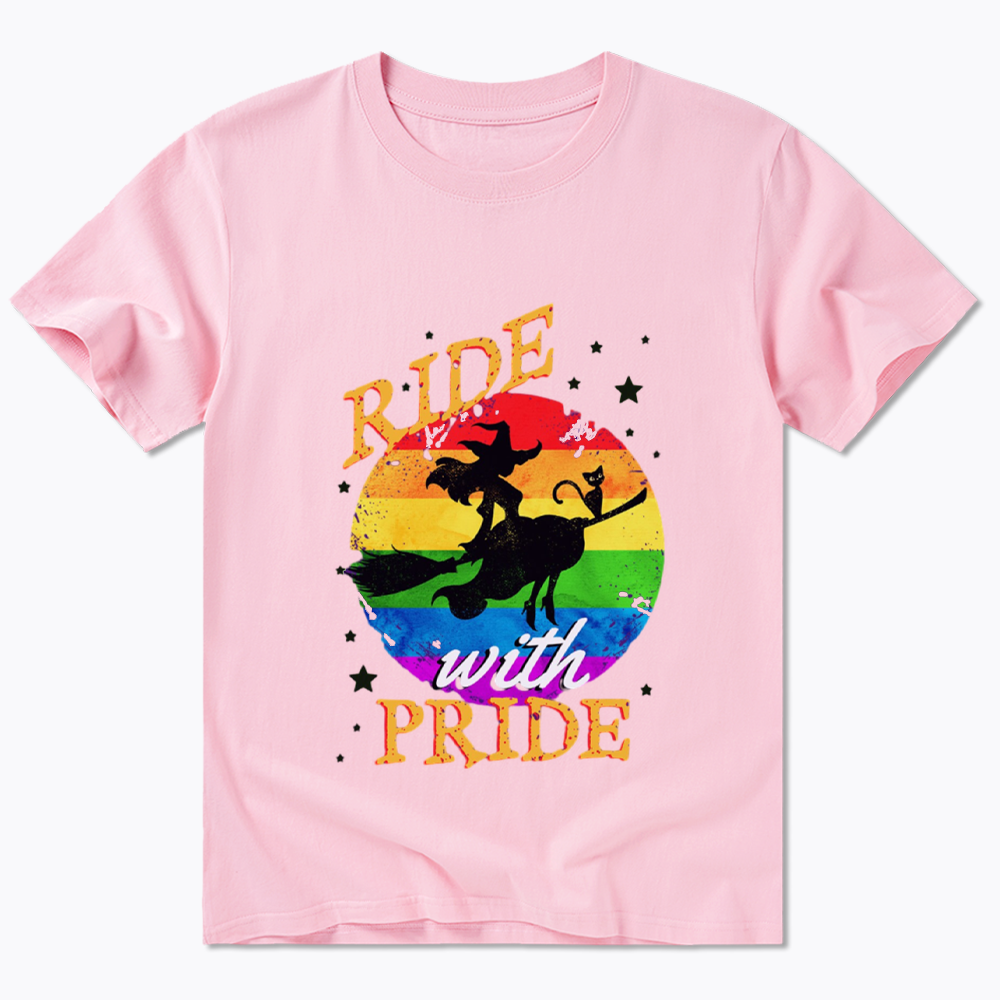 Ride with Pride Rainbow Classic T-Shirt
