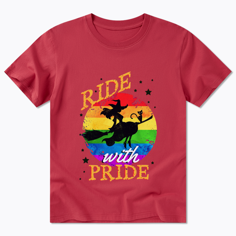 Ride with Pride Rainbow Classic T-Shirt