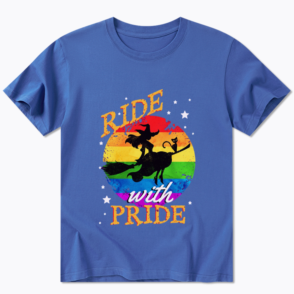 Ride with Pride Rainbow Classic T-Shirt