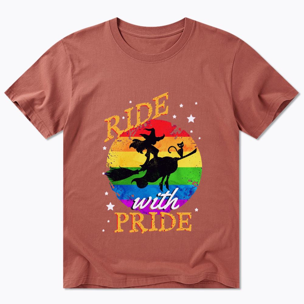Ride with Pride Rainbow Classic T-Shirt