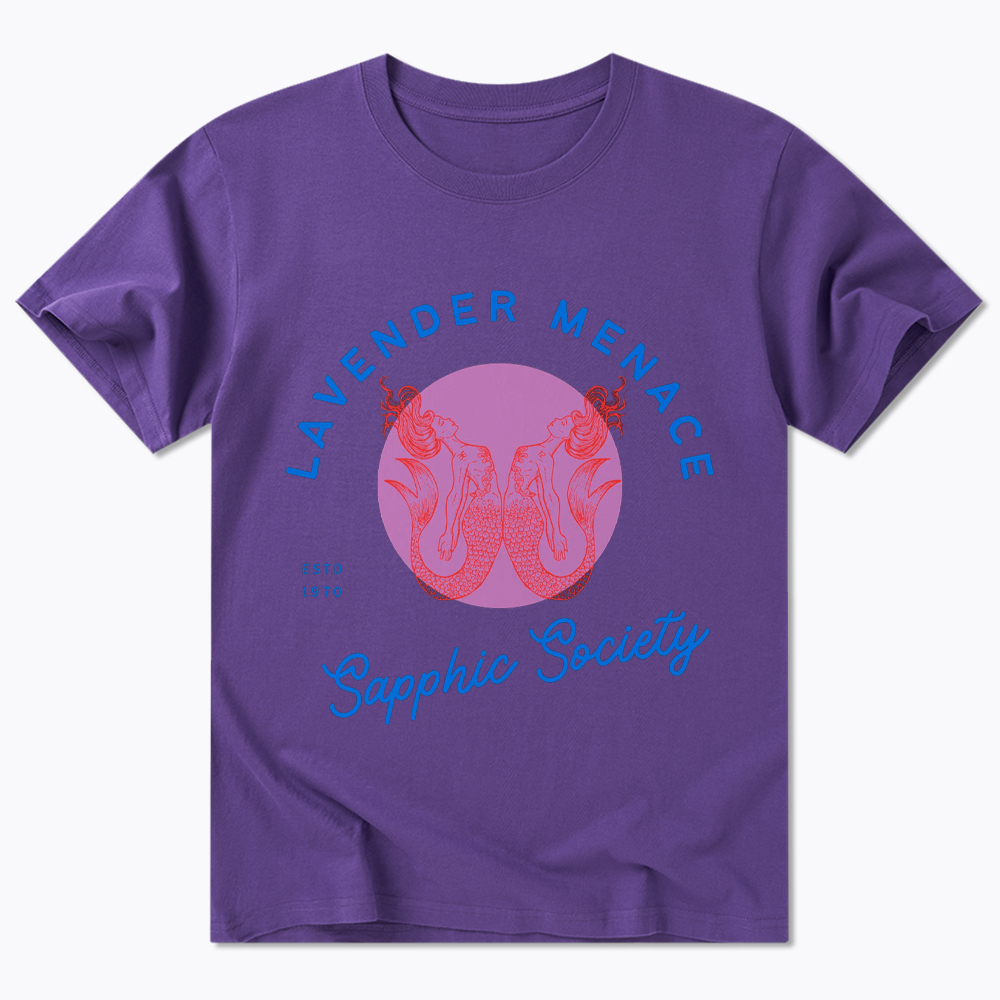 Lavender Menace Subtle Lesbian Classic T-Shirt