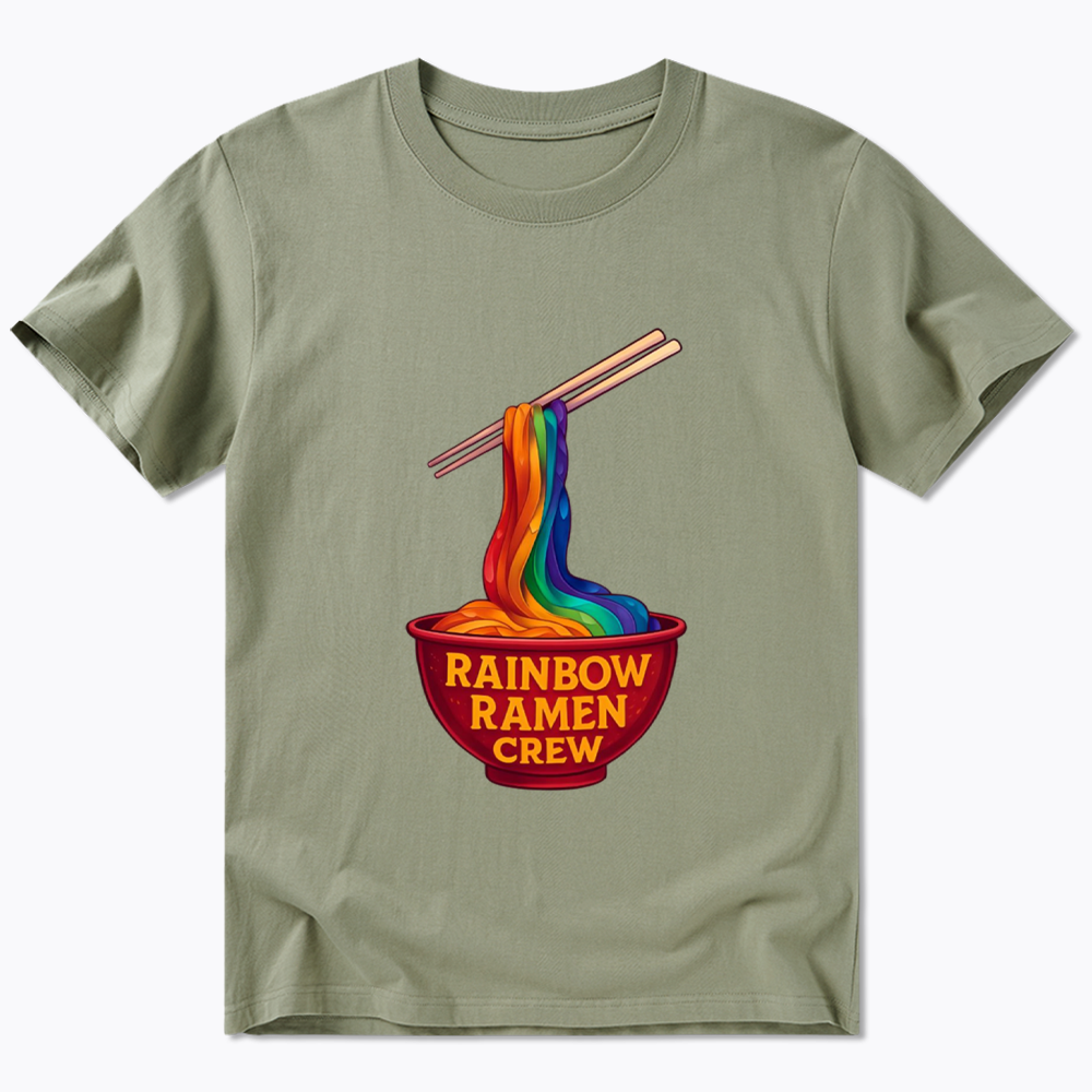 Rainbow Ramen Crew Classic T-Shirt