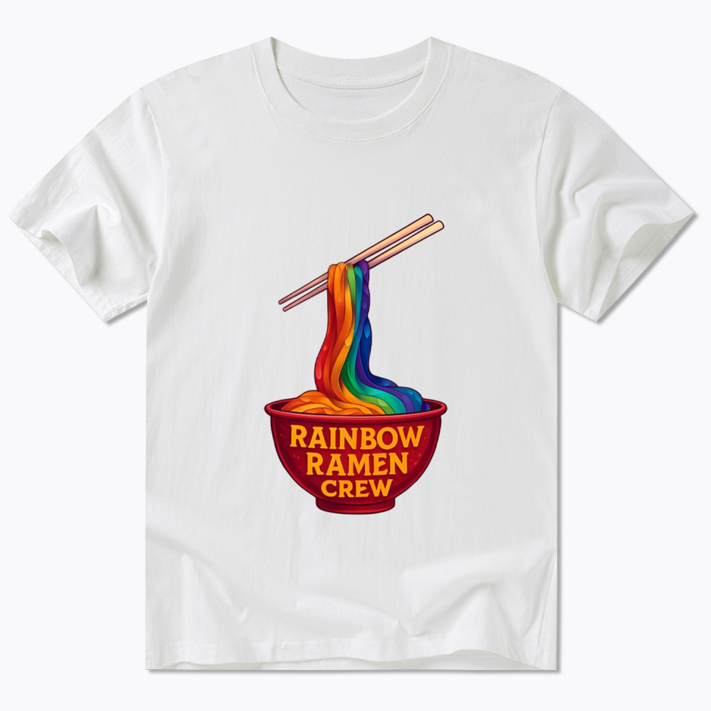 Rainbow Ramen Crew Classic T-Shirt