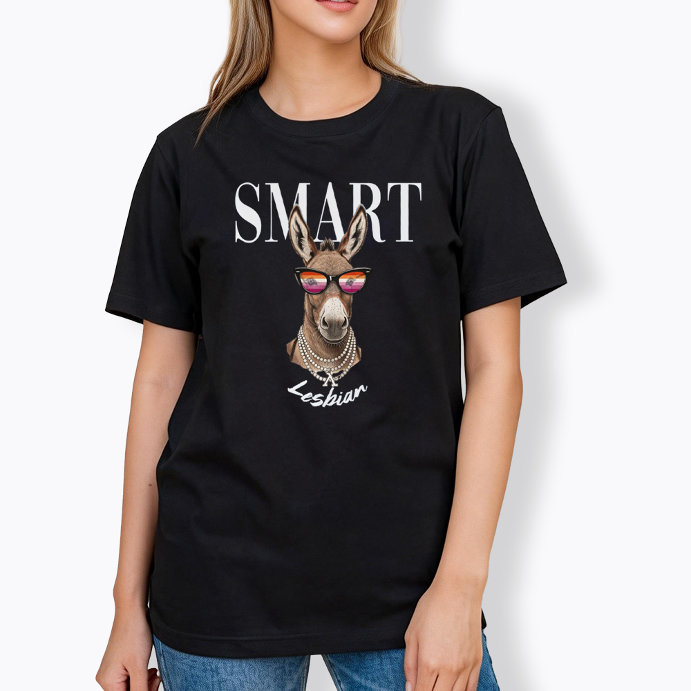 Smart Ass Lesbian Donkey Classic T-Shirt