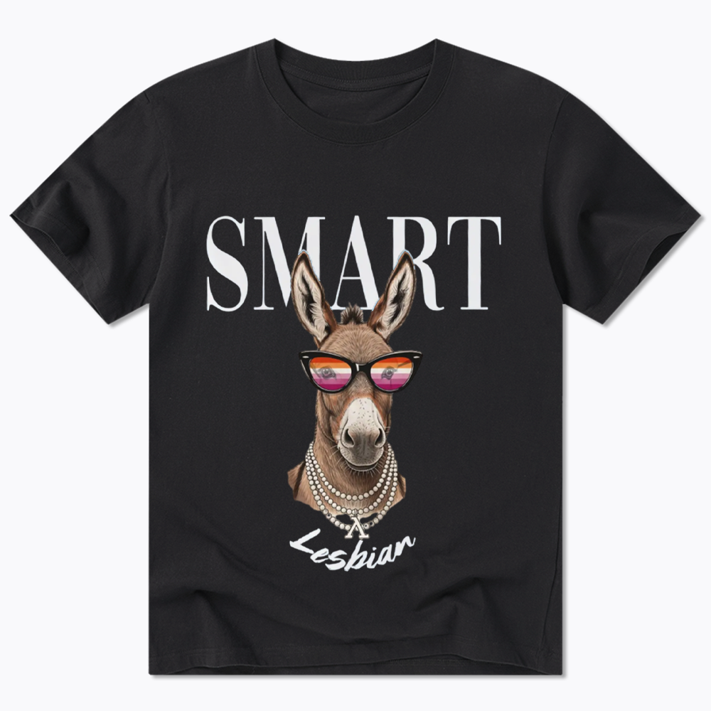 Smart Ass Lesbian Donkey Classic T-Shirt