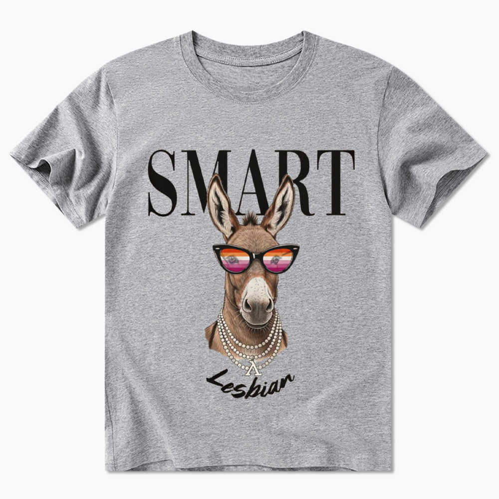 Smart Ass Lesbian Donkey Classic T-Shirt