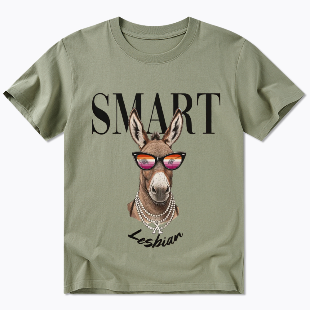 Smart Ass Lesbian Donkey Classic T-Shirt