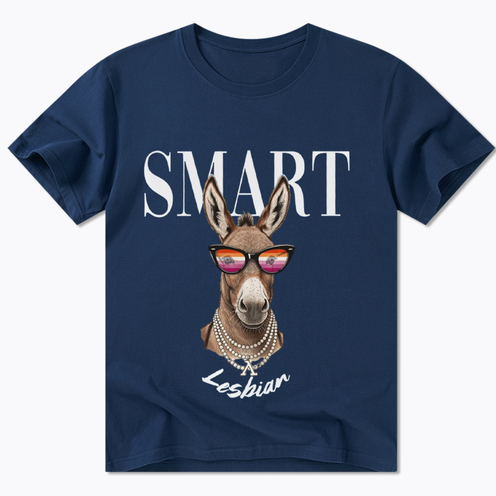 Smart Ass Lesbian Donkey Classic T-Shirt