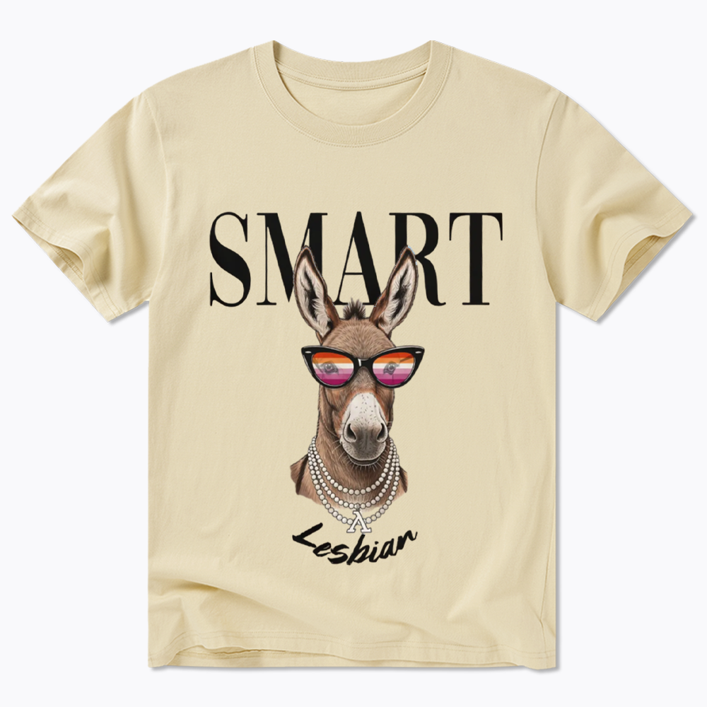 Smart Ass Lesbian Donkey Classic T-Shirt