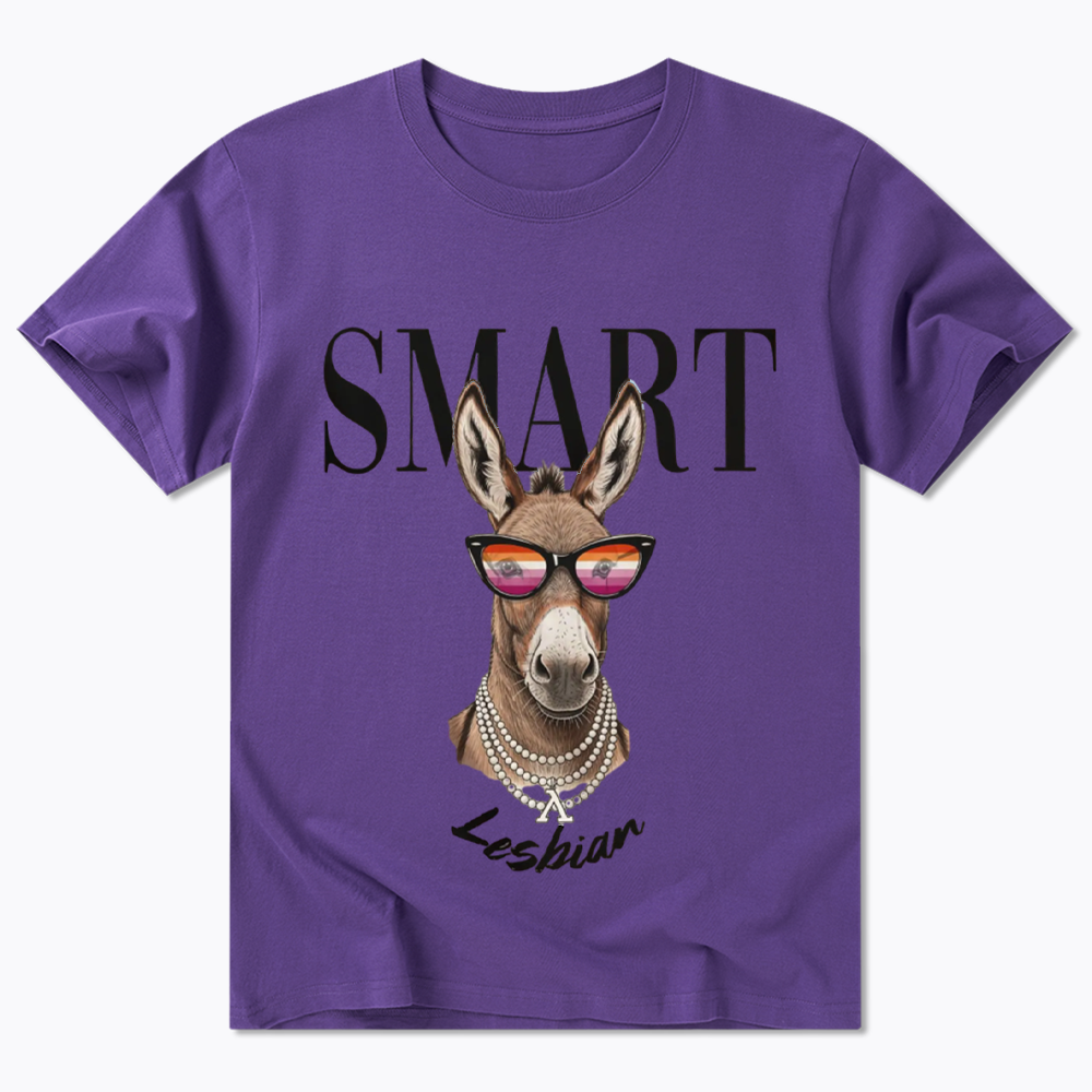 Smart Ass Lesbian Donkey Classic T-Shirt