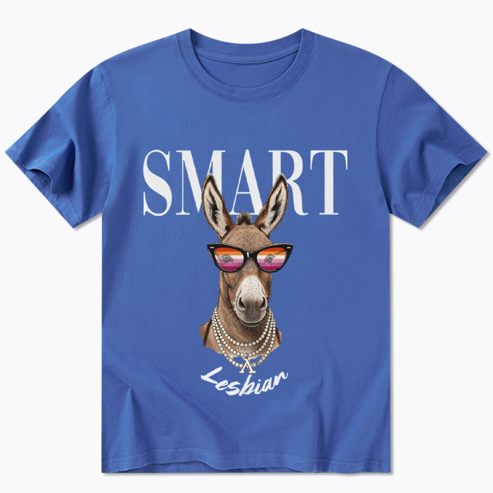 Smart Ass Lesbian Donkey Classic T-Shirt