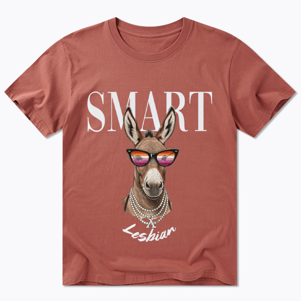 Smart Ass Lesbian Donkey Classic T-Shirt