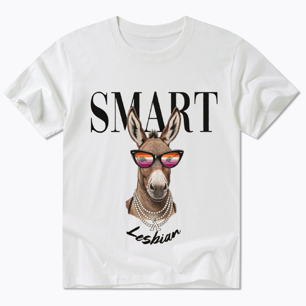 Smart Ass Lesbian Donkey Classic T-Shirt