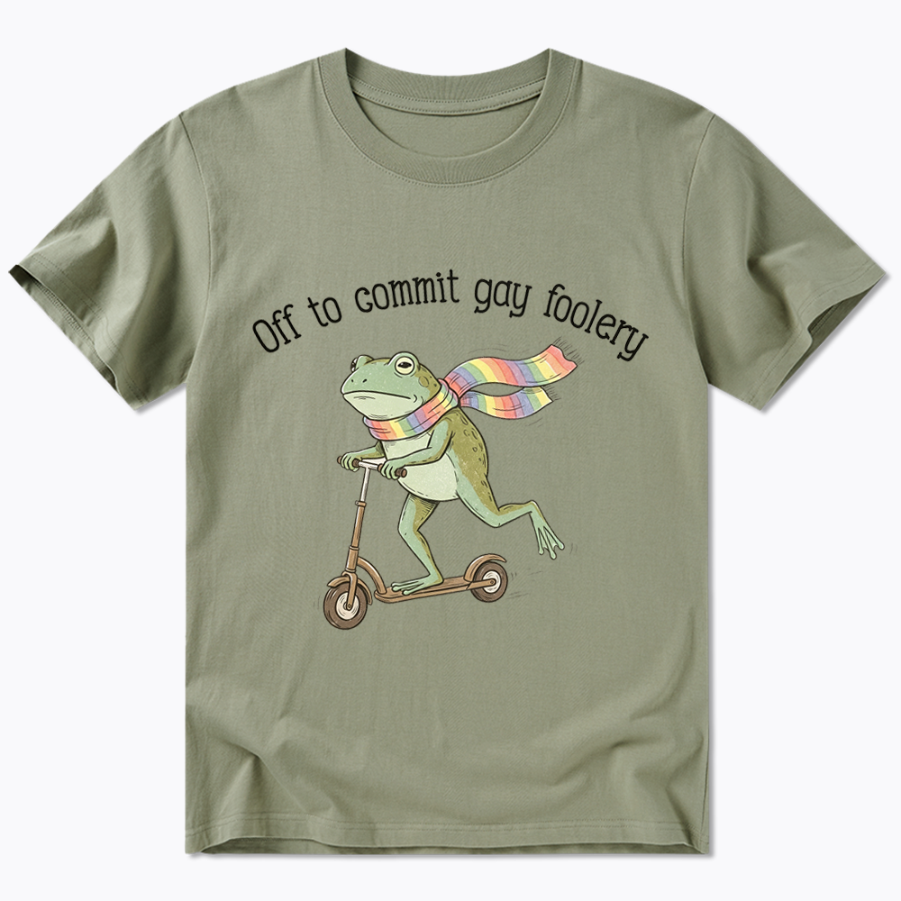 Off To Commit Gay Foolery Classic T-Shirt