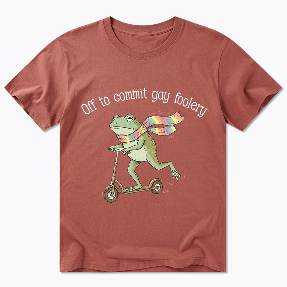 Off To Commit Gay Foolery Classic T-Shirt