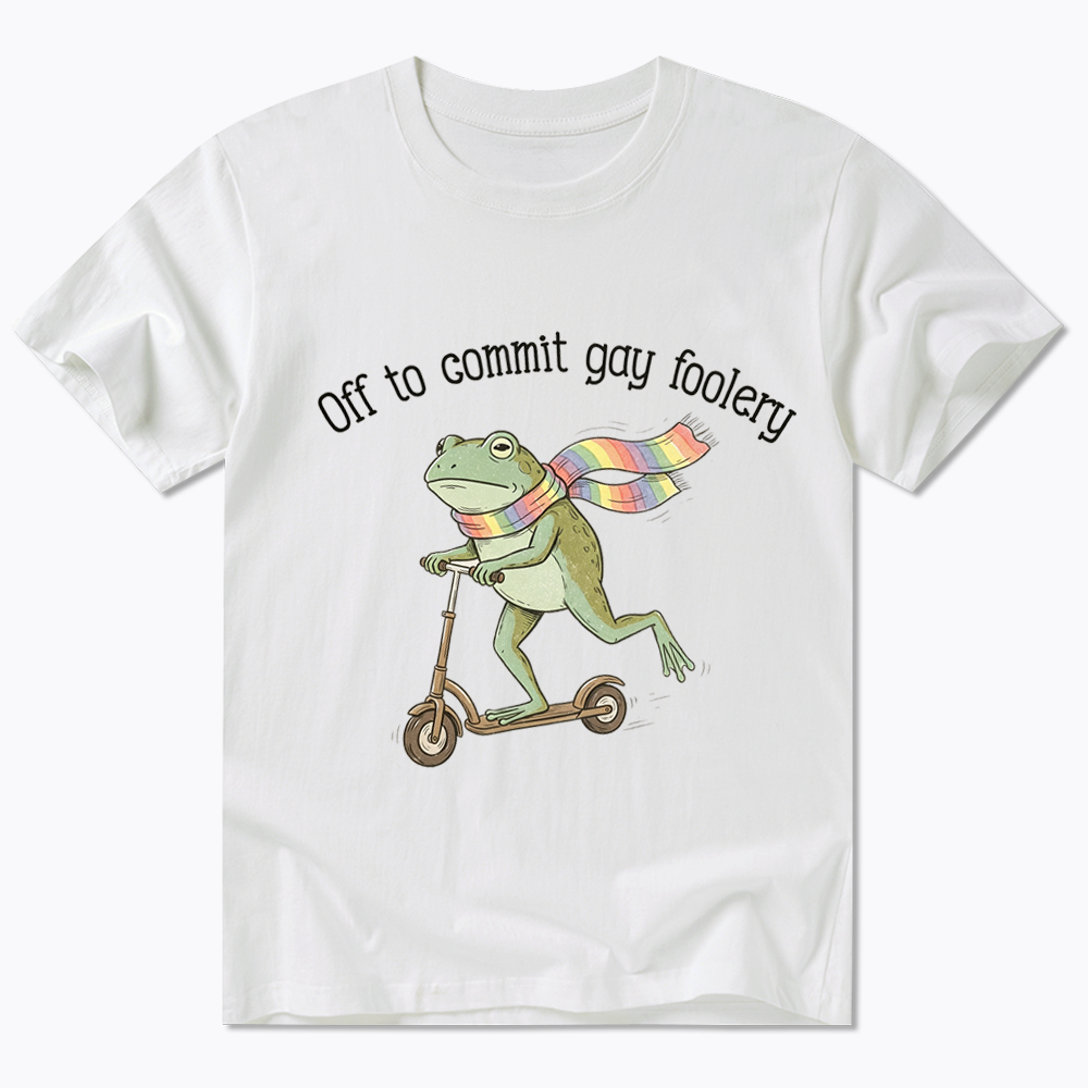 Off To Commit Gay Foolery Classic T-Shirt
