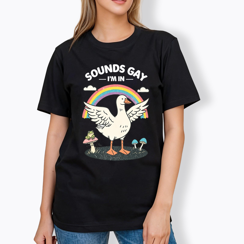 Silly Goose Sounds Gay I'm In Rainbow Classic T-Shirt